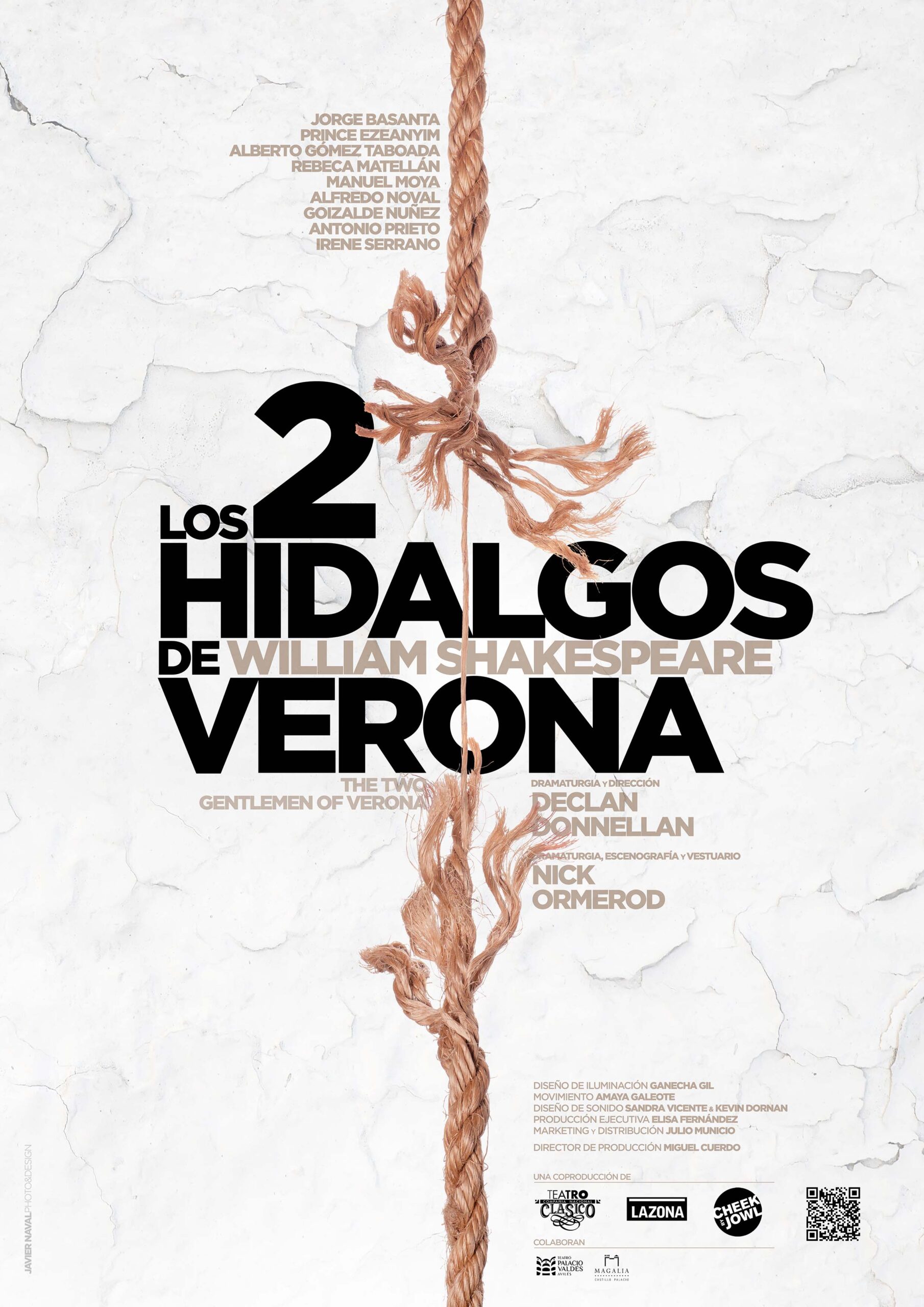 Cartel Los dos Hidalgos de Verona - LAZONA Teatro